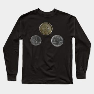 Tree Dollar Coins Long Sleeve T-Shirt